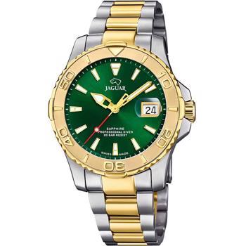 Executive Chrono Tofarvet stål Batteridrevet quartz Herre ur fra Jaguar, J970_1